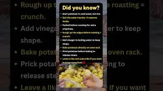 Potato Cooking Secrets Chefs Never Tell#lifehacks#food#trending#didyouknow#facts#potato#cook#shorts