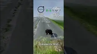Durability Test Volvo XC60 2008 VS Toyota RAV4 #automobile #beamngrao #beamngdrive #crashdrive