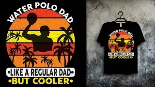 Water Polo T-Shirt Design | Create In Adobe Illustrator | Vector Modify Design Bangla Tutorial