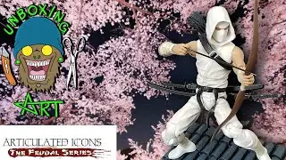 Articulated Icons The Feudal Series: Deluxe White Ninja and Arm Pack Unboxing and Review