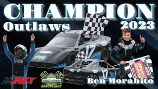 2 Banquet 2023 Bock Auto INEX Bandoleros Outlaws Champion Ben Morabito