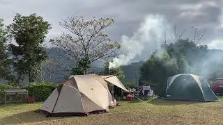 Camping with wood stove 