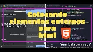Adicionando Elementos externos para HTML