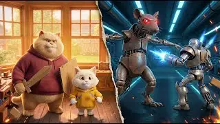Cardboard Battle Dad Cat&rsquo;s Secret Power to Protect His Kitten | AI Cat Story