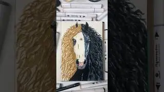 I drew my new painting inspiration - a horse portrait. It will be an awesome painting!