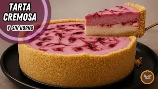 🍰La Mejor! Tarta Casera de Yogurt y Moras | Fácil Sin Horno Cremosa y Deliciosa  😋