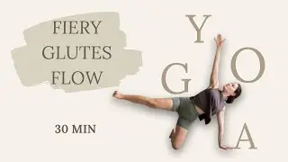Fiery Glutes Yoga Flow | Tone Your Booty & Build Strength 🔥(No Equipment)