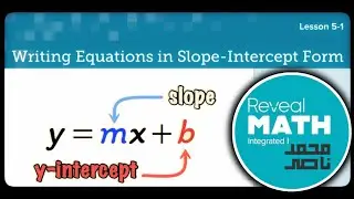Reveal math integrated 1 - L 5-1 Writing Equations in Slope - Intercept Form