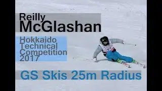 Reilly McGlashan - SKI CARVING Long Turns from Hokkaido Technical Competition 2017