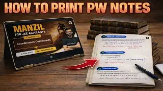 How to print PW NOTES || White Background || Remove unwanted pages || #pw #physicswallah #unacademy