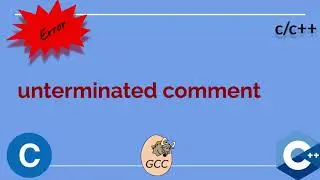 unterminated comment