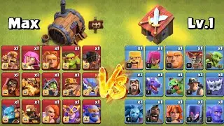 Super Troops VS Their Level 1 Troops! Clash of Clans