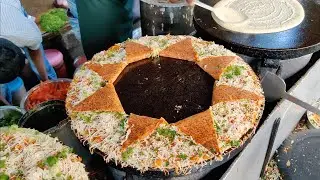 Cheesy Pizza Dosa | Mumbai's most popular Dosa Stall | Indian Street Food