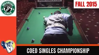 Megabucks Amateur Pool League: Jashua Morancie vs. Jon Lemon, 2015 Fall Coed Singles Championship