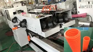 PP Double wall corrugated pipe extrusion line huade zhangjiagang machine