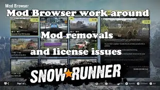 Snowrunner PS4 | Mod browser work arounds