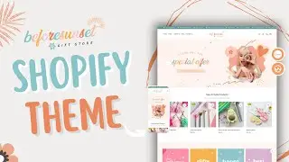 Shopify Theme, Colorful Shopify Template, Shop Website Design, Editable Canva Banners