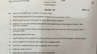 10th Class Past Papers Bise Kohat | Kohat Board Class 10 Past Papers