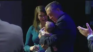 Who was the baby Gov. Kasich kissed in State of State address?