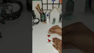 #watermelon bookmark making🍉🍉🍉🍉#video is late I am sorry 😞🎨🧿🖌️🎨🖌️