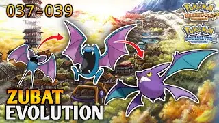 How To Evolve Zubat Into Golbat And Crobat In Pokemon Heart Gold & Soul Silver | Johto Pokedex