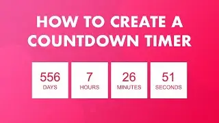 How to create countdown timer in Unbounce or HTML