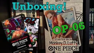 One Piece Card Game: Monkey D. Luffy ST-08 & Wings of the Captain Pack Unboxing!