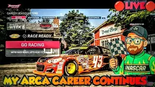 🔴 LIVE NASCAR 25 CAREER MODE CONTINUES IN THE ARCA MENARD'S SERIES AT TALLADEGA IN NASCAR 25 CAREER!