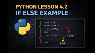 python lesson 4.2 if else example || if elif else switch case(match)