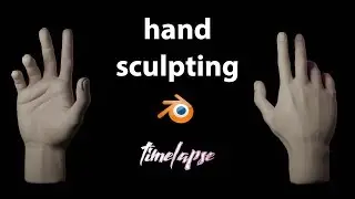 Hand sculpting timelapse | Blender