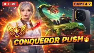 CONQUEROR RANK PUSH LIVE 🔥 | BGMI 4.2 | OzArkRio | Day 7