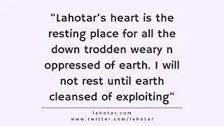 Lahotar Quote - 5 February 2015 (5 of 5)