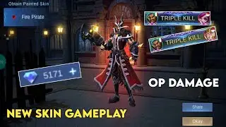 ROGER PAINTED SKIN FIRE PIRATE GAMEPLAY | OP DAMAGE | ROGER BEST BUILD | PartyGame Boommander Mode