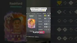EA finally UPDATED rashford&rsquo;s face on FC26😭✌🏽#fc26 #eafc #ultimateteam #fifa #fyp #viral