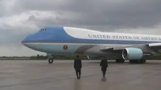 Air Force One Take-off from Shuttle Landing Facility