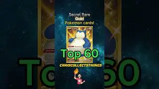 TOP 60 Pokemon GOLD Secret Rare cards! ✨ #shorts #top50 #gold