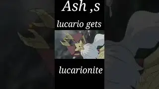 Ash's lucario get lucarionite||Ash lucario vs gurkinn mega alakazam||#ytshorts||#viralvideo