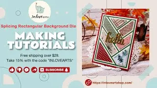 Inlovearts Splicing Rectangular Background Board Cutting Dies