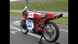 2013 Oschersleben Race 2 last lap on my Ducati 350 following Jan Koning on his ABSAF 500