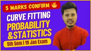 Curve Fitting | 5 Marks Confirm 🔥 | CU 5th Sem Statistics | Exam Oriented | #education | #bscmaths