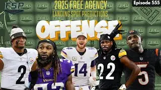 2025 NFL Free Agency Predictions: OFFENSE Show |  Full Sport Podcast Episode #555 | 3/3/25