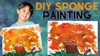 DIY Sponge Painting | Fun Art Idea | Arts and Crafts
