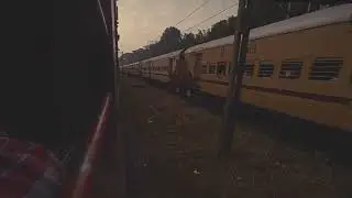 TWO Train faceoff, Indian Railway, Kerala, Kozhikode to ernakulam, feel good, train journey, india,