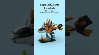 Lego 31129 Alternate Build Animation #lego #alternate #build #building #animation #fish #lionfish