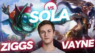 SOLA | ZIGGS VS VAYNE | ADC GAMEPLAY | Patch 13.15 / Season 13 | #LeagueofLegends