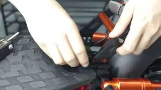 How to change the footrest/ foot guard  to the detachable Seat | iENYRID M4 PRO S+ electric scooter