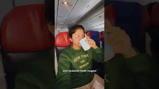 What I Ate On My 8 Hr Flights To *Turkey* 🇹🇷🌯 #ashortaday #shorts