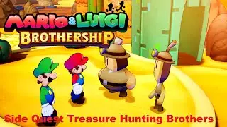 Mario and Luigi Brothership - Walkthrough Side Quest Treasure Hunting Brothers!