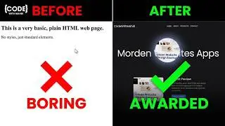 Morden Awarded Effect Using HTML CSS JS & Cuberto Mousefollower + Free Source Code