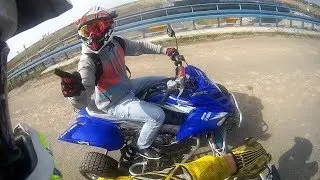 Quad Vlog #28 - Szalona Babcia, Policja i Ucieczka, Ojciec kontra Quad, Mandat w lesie -  Raptor 700